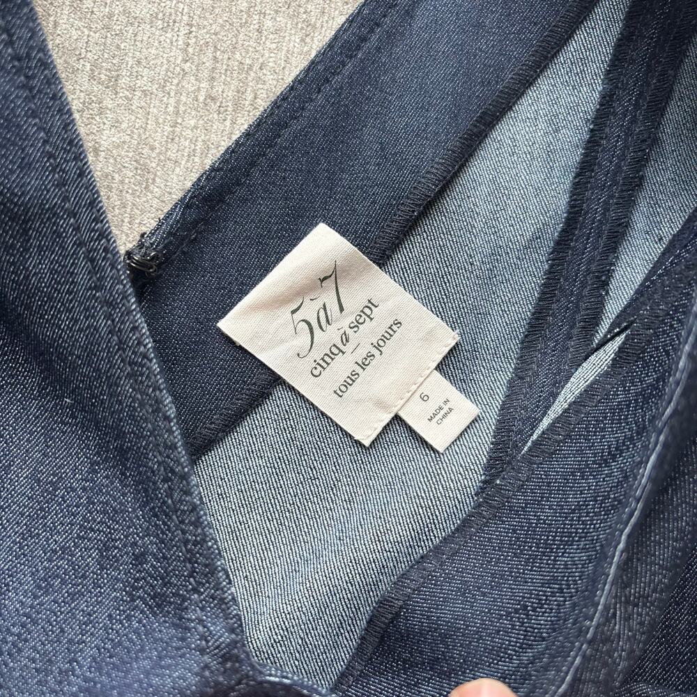 Cinq a Sept Denim Midi Dress - Picture 3 of 4